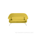 Edelstahl Rahmen Settee Loveseat Womb Sofa